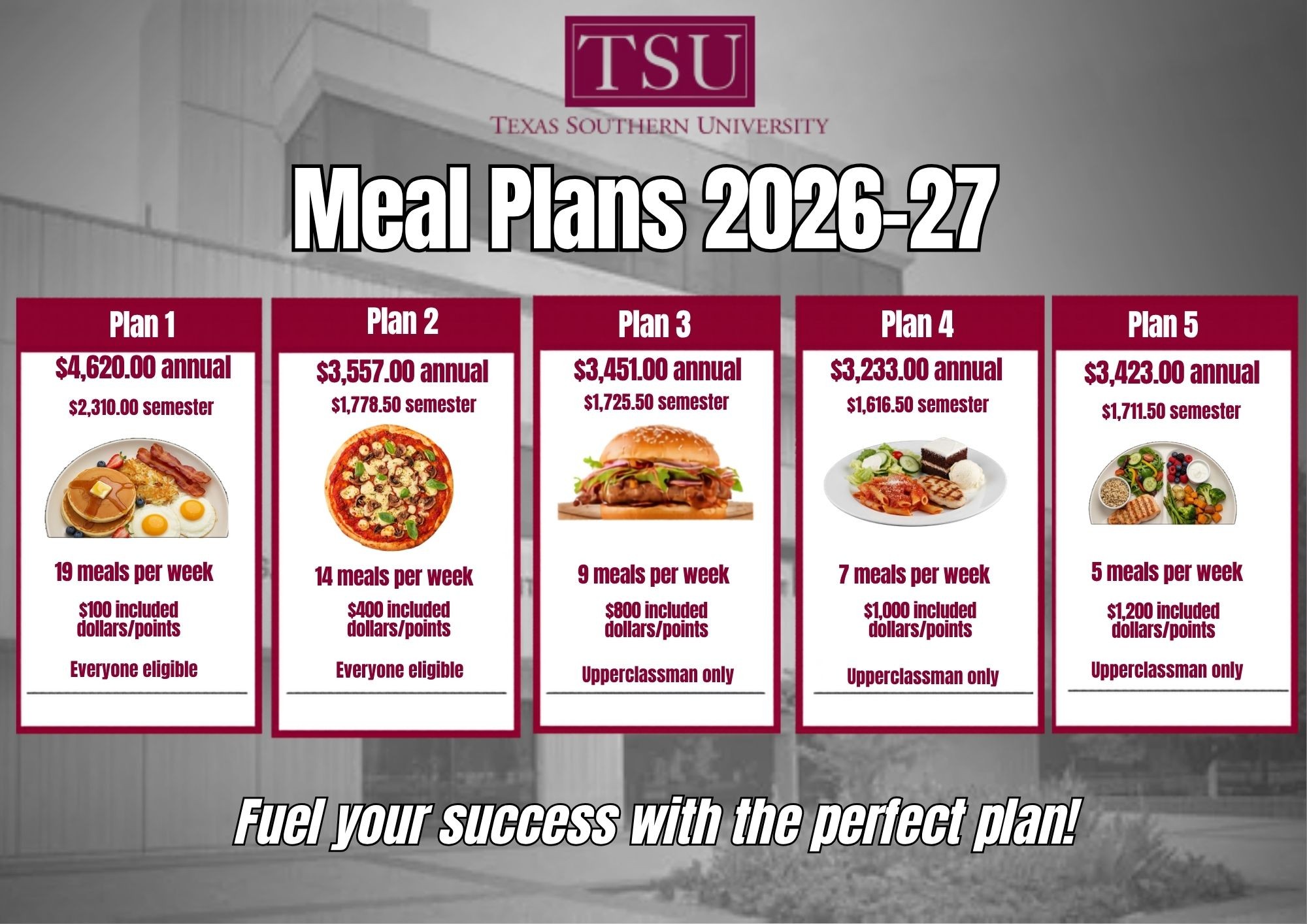 Meal Plan 2026-2027