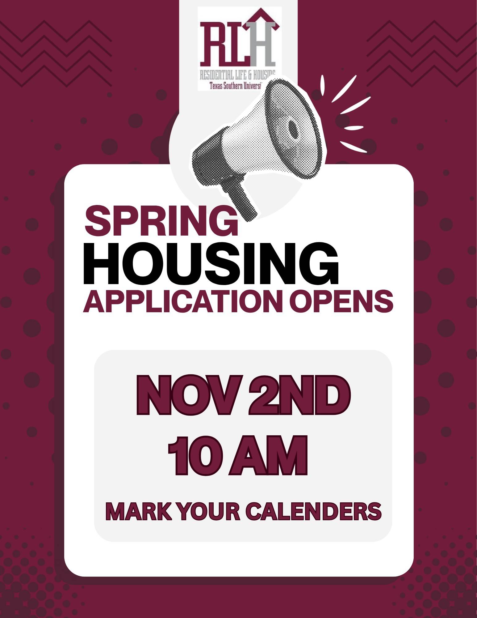 Spring 2027 Application Notice