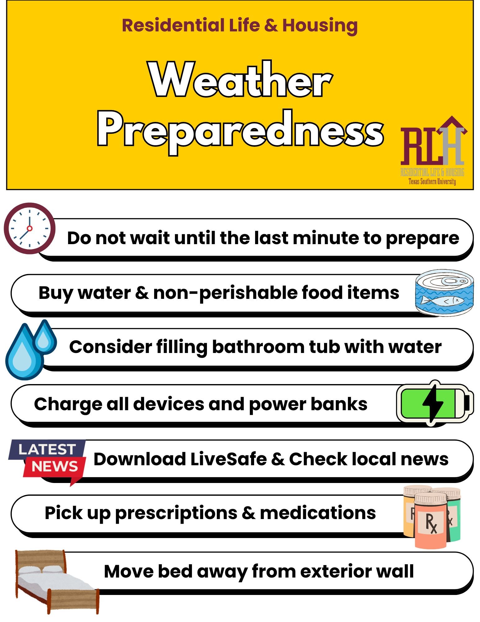 weather preparedness flyer