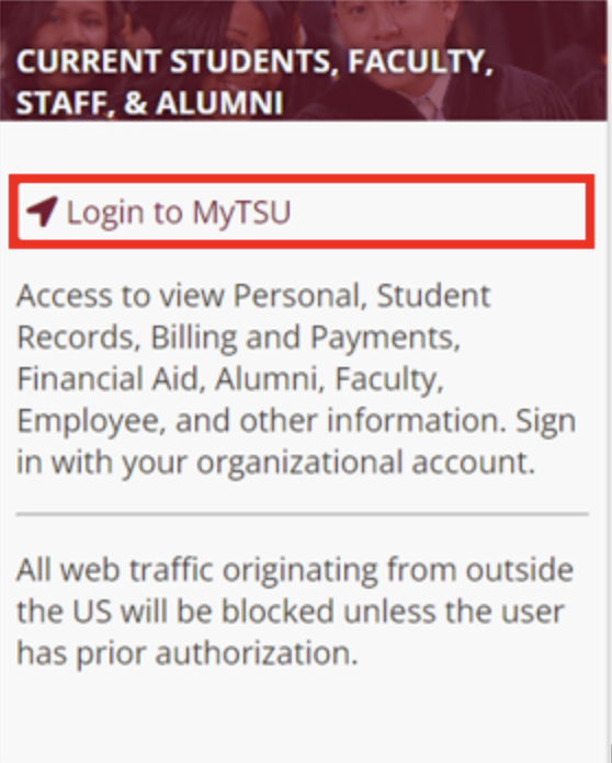 Login button example