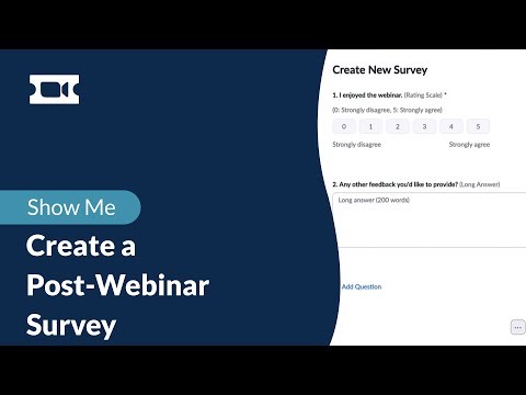 Create a Post-Webinar Survey