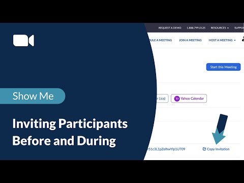 Inviting Participants Before and During Zoom Meetings