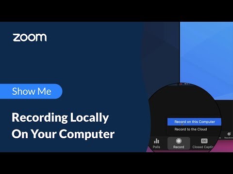 Record Locally On Your Computer