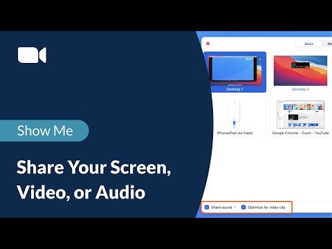 Share Your Screen, Video, or Audio