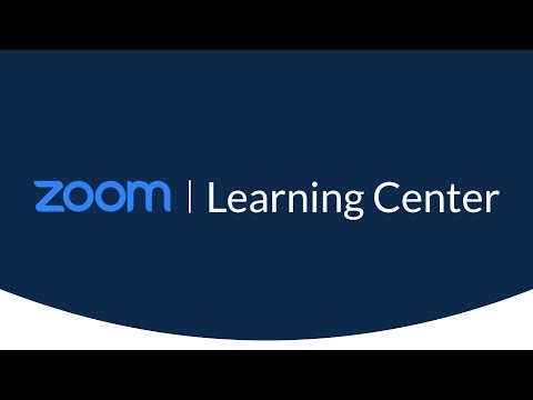 Welcome to the Zoom Learning Center