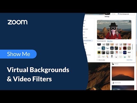 Zoom Virtual Backgrounds and Video Filters