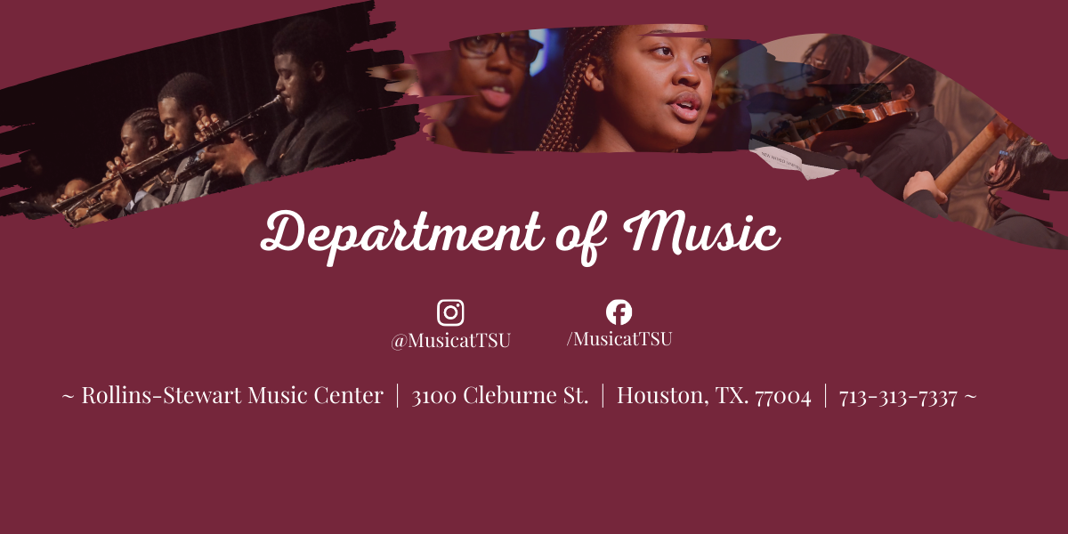 Banner of student musicians
