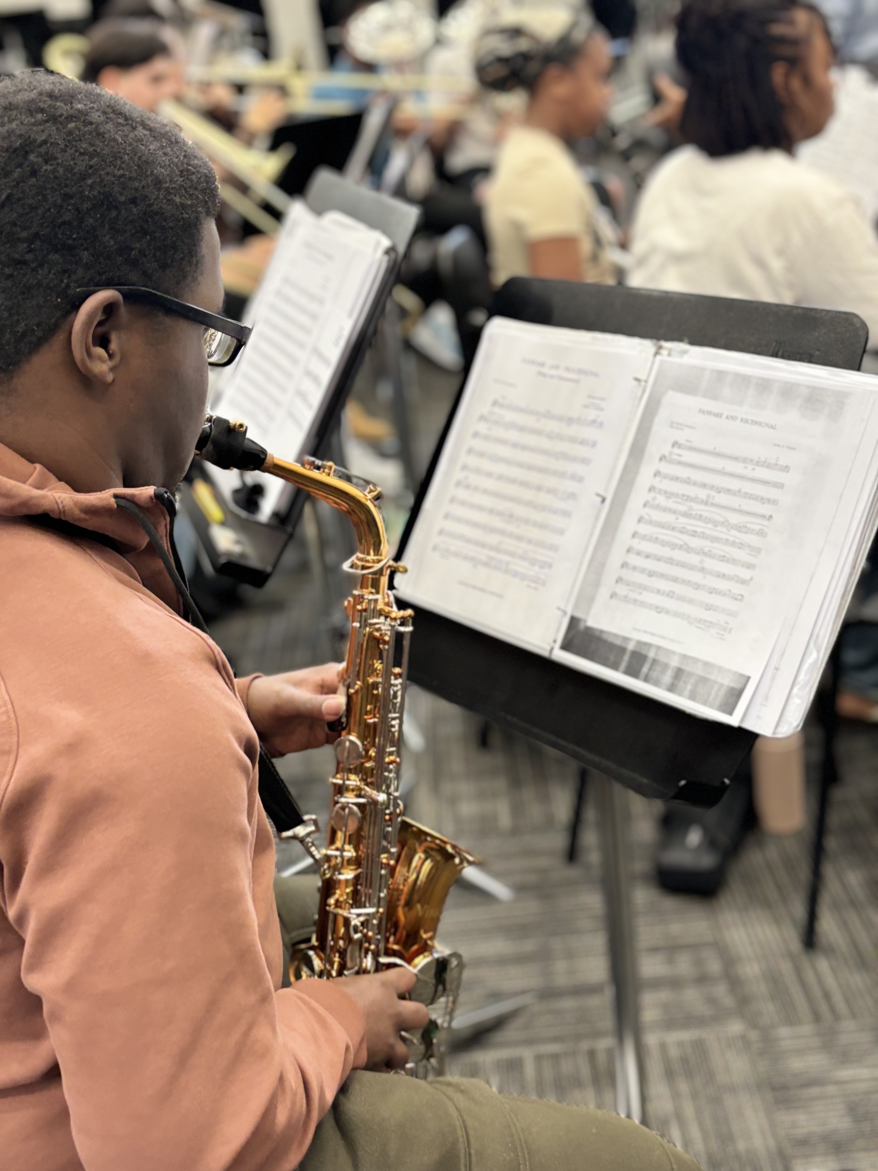 Playing sax