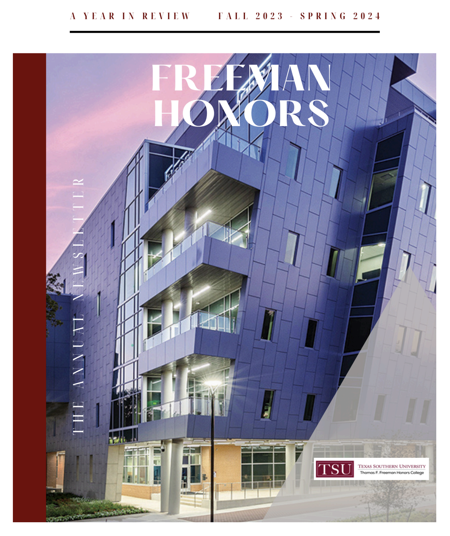 Current newsletter front cover image.