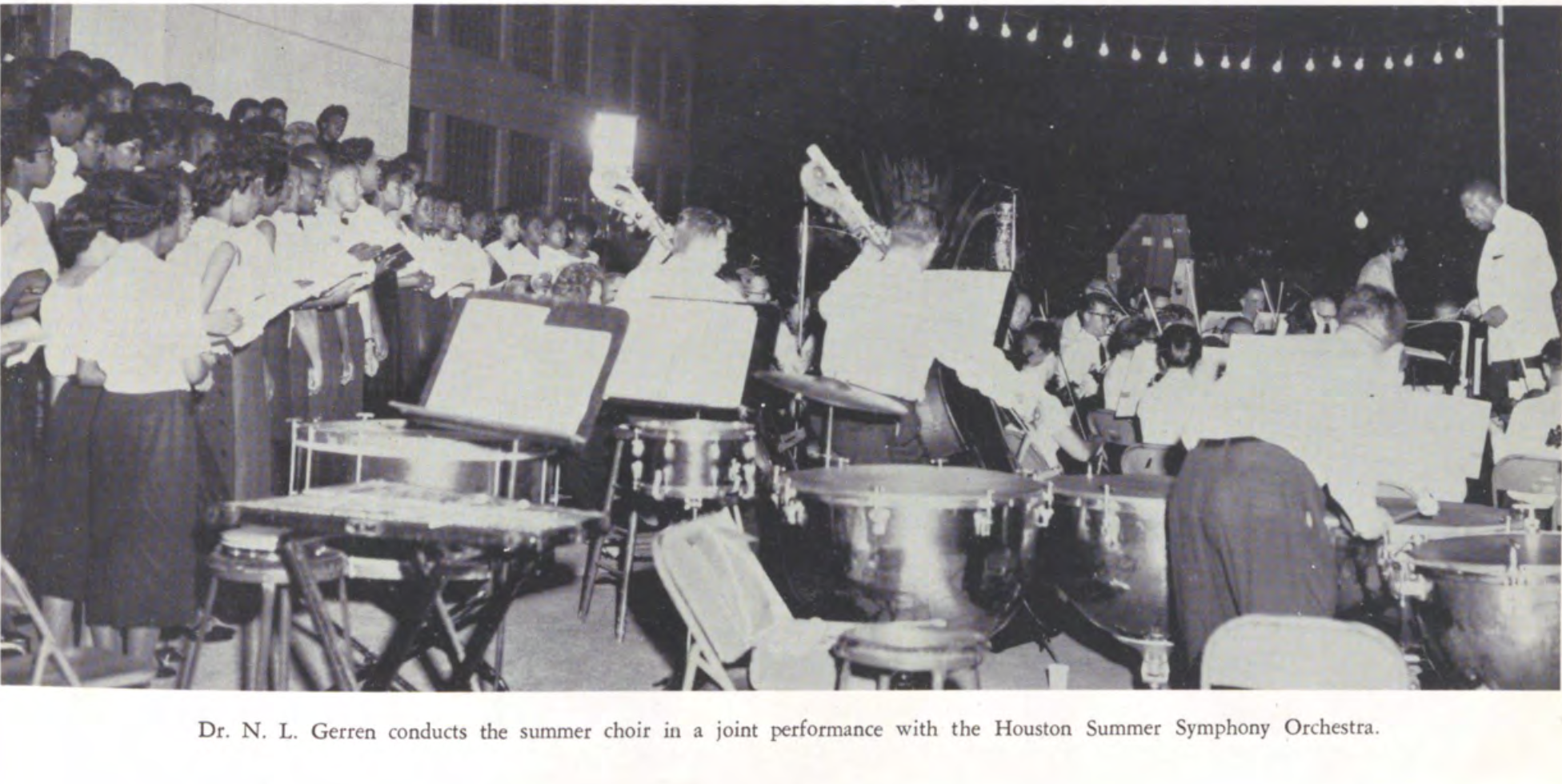 TSU choir historical photos