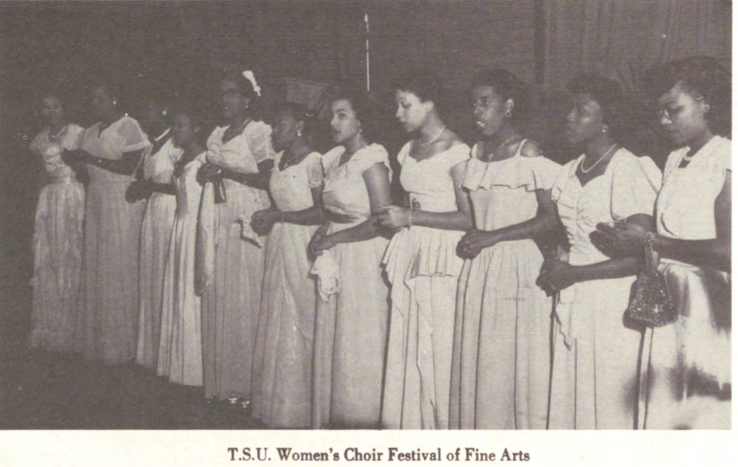 TSU choir historical photos