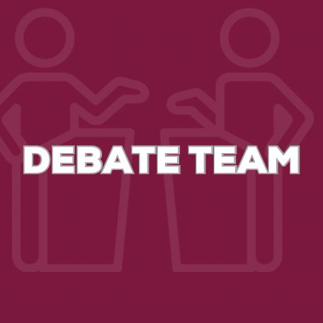 Debate team with Dr. Freeman